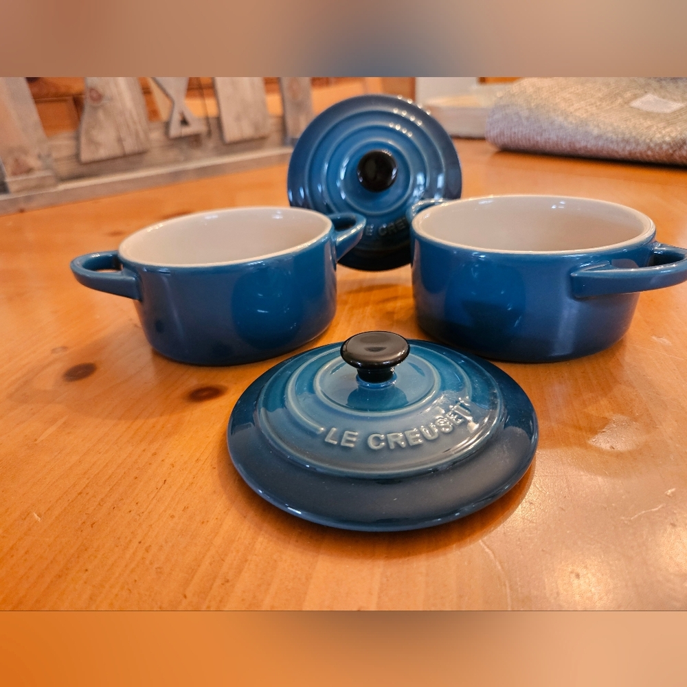 Le Creuset Deep Teal Mini Cocotte Duo